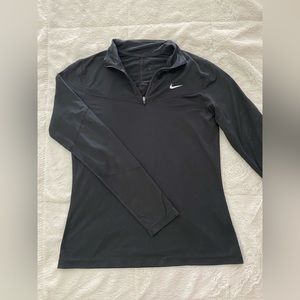 Women’s Black Nike Dry-fit Lightweight Quarter Zip